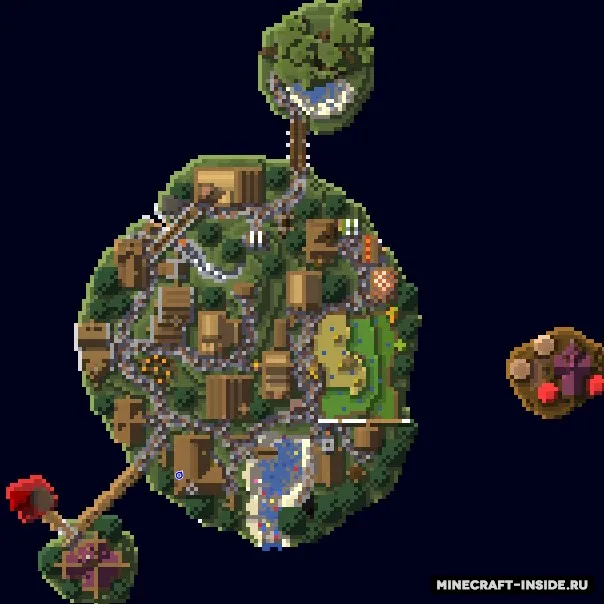 Uchar orollardagi qishloq — Minecraft xarita, rasm 2