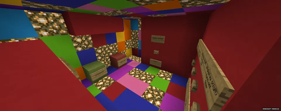 Rainbow parkour — Minecraft xarita, rasm 2