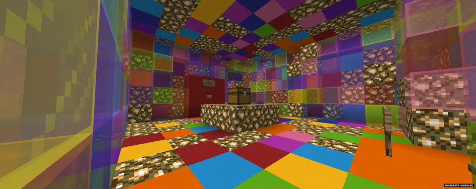 Rainbow parkour — Minecraft xarita, rasm 3