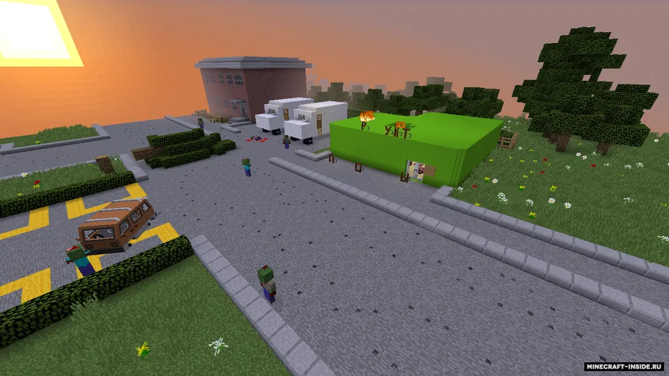 Zombi apokalipsisi — Minecraft xarita, rasm 3