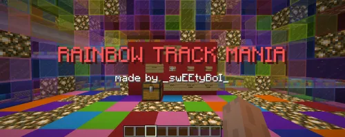 Rainbow Track-mania — Minecraft xarita, rasm 1