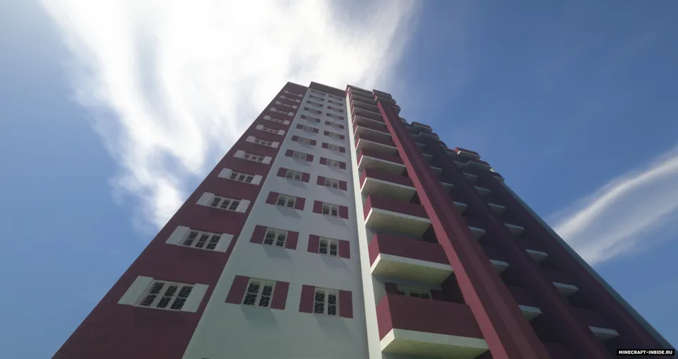13-Storey Apartament Building — Minecraft xarita, rasm 4