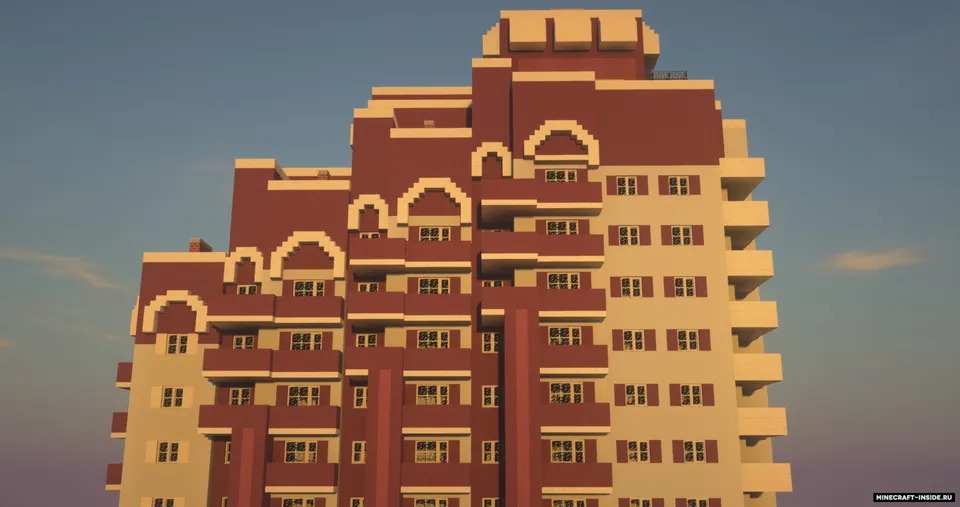 13-Storey Apartament Building — Minecraft xarita, rasm 8