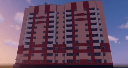 10-Storey Apartment Building — Minecraft xarita, rasm 1