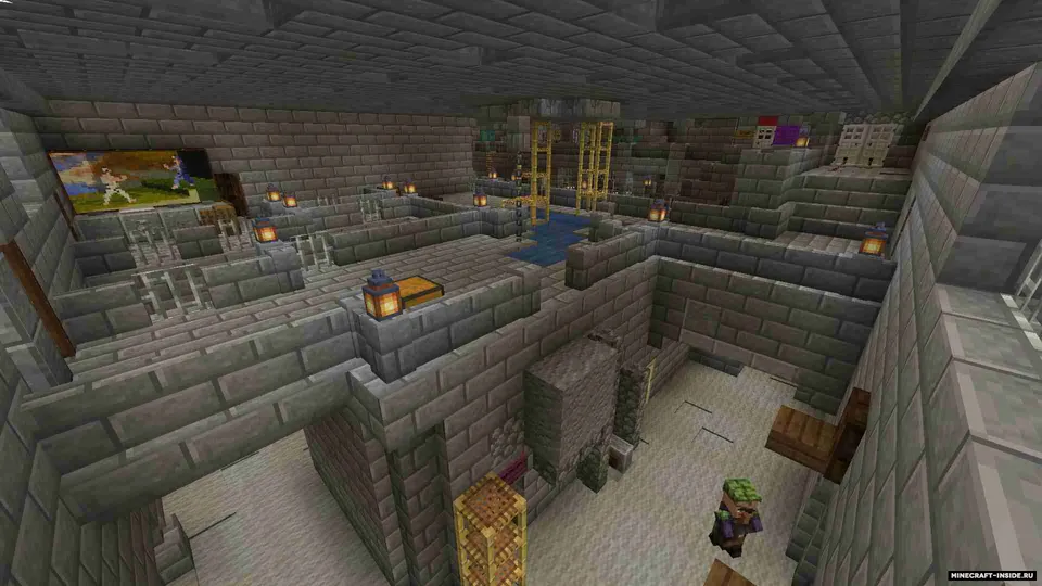 Politsiyachilar va jinoyatchilar: Yuers qamoqxonasi — Minecraft xarita, rasm 2