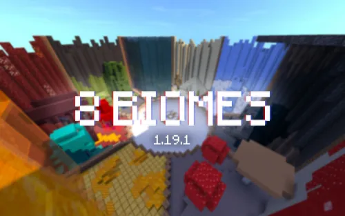 8 Biomes — Minecraft xarita, rasm 1
