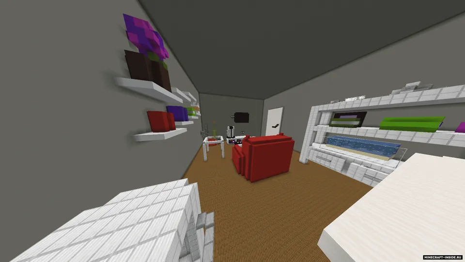 Three rooms — Minecraft xarita, rasm 7