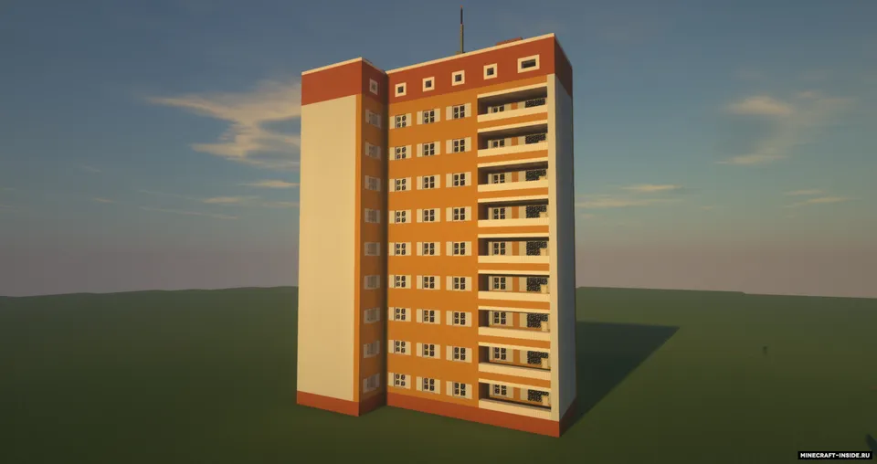 9-Storey Apartment Building — Minecraft xarita, rasm 2