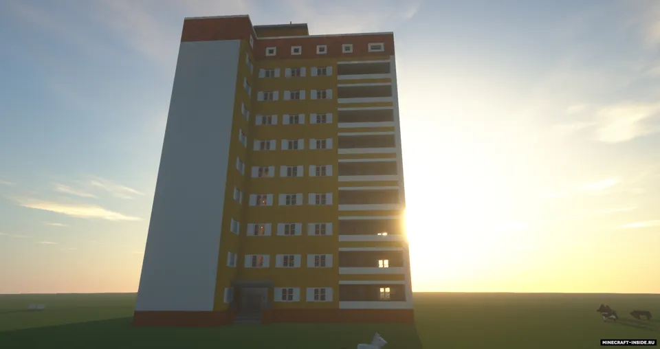 9-Storey Apartment Building — Minecraft xarita, rasm 3