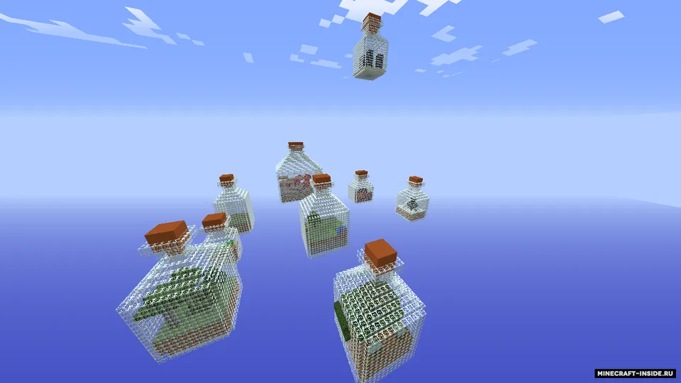 Shishadagi omon qolish — Minecraft xarita, rasm 2