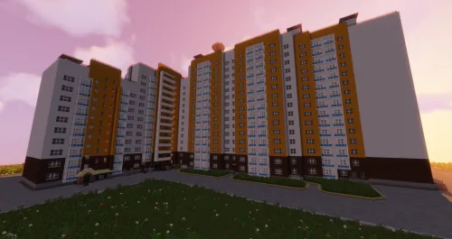 15-Storey Complex Of Six Entrances — Minecraft xarita, rasm 1