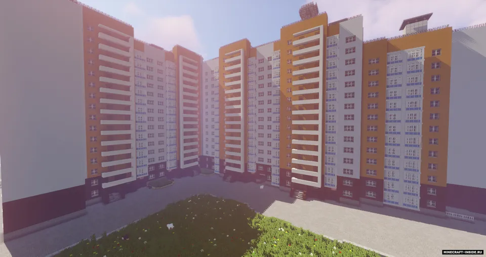 15-Storey Complex Of Six Entrances — Minecraft xarita, rasm 6