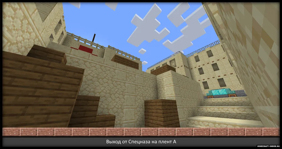 de_dust2 by J0R0N4514 — Minecraft xarita, rasm 2