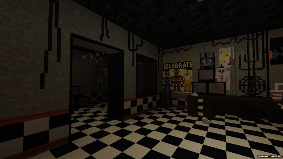 Five nights at Freddy's: Remake — Minecraft xarita, rasm 3