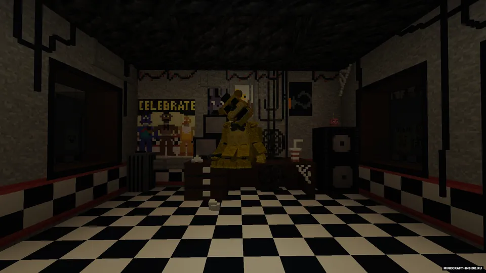 Five nights at Freddy's: Remake — Minecraft xarita, rasm 4