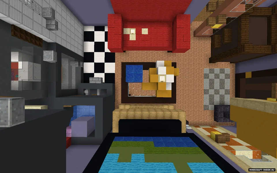 Uy ichida yashirinish — Minecraft xarita, rasm 2