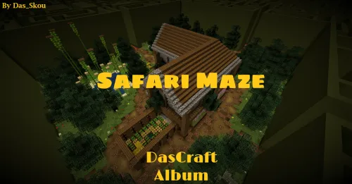 Safari Maze — Minecraft xarita, rasm 1