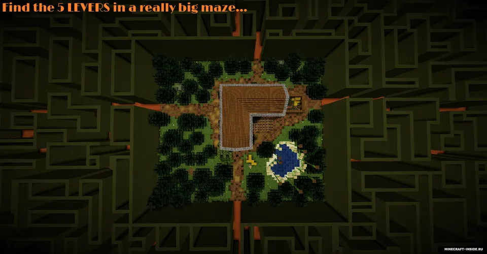 Safari Maze — Minecraft xarita, rasm 2