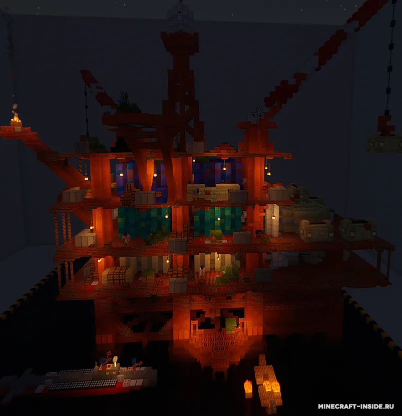 Dengiz neft minorasi — Minecraft xarita, rasm 2
