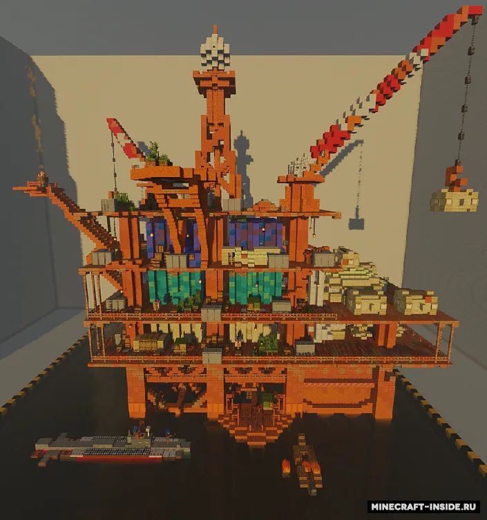 Dengiz neft minorasi — Minecraft xarita, rasm 3