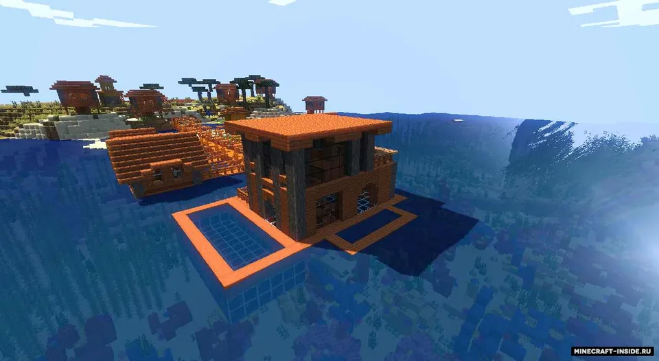 Suv ustidagi uychalar — Minecraft xarita, rasm 3
