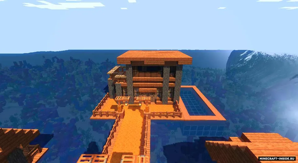 Suv ustidagi uychalar — Minecraft xarita, rasm 4