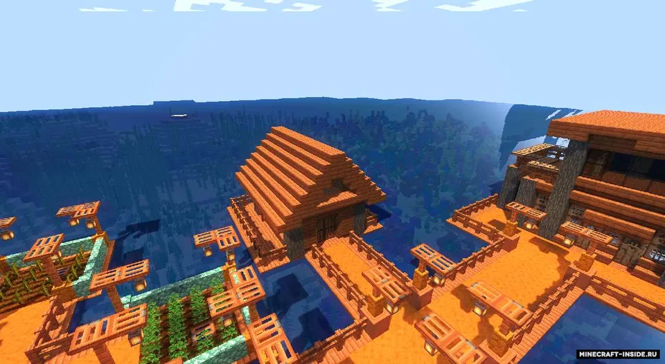 Suv ustidagi uychalar — Minecraft xarita, rasm 5