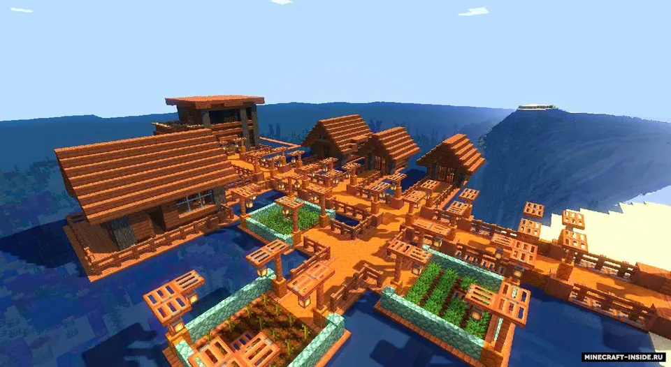 Suv ustidagi uychalar — Minecraft xarita, rasm 6