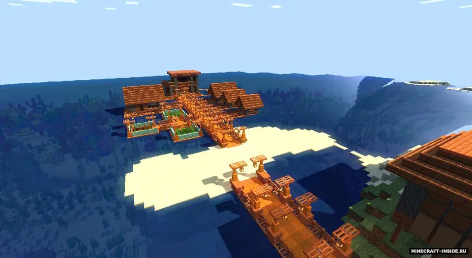 Suv ustidagi uychalar — Minecraft xarita, rasm 7