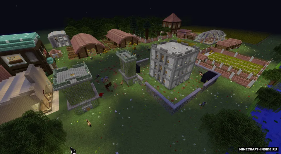 Kichik shaharchadagi PvP arena — Minecraft xarita, rasm 8
