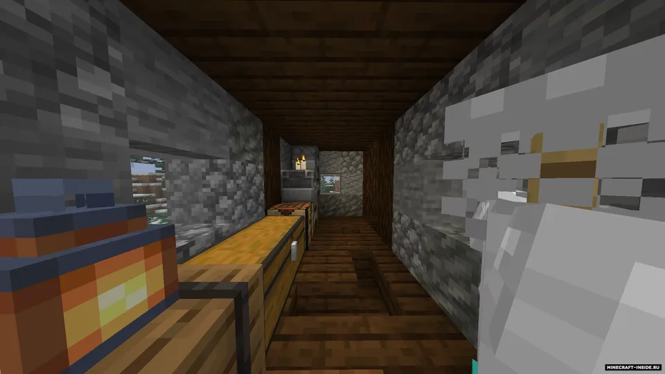 Qiyalikdagi qishki uy — Minecraft xarita, rasm 8