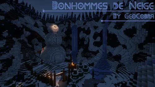 Bonhommes de Neige — Minecraft xarita, rasm 1