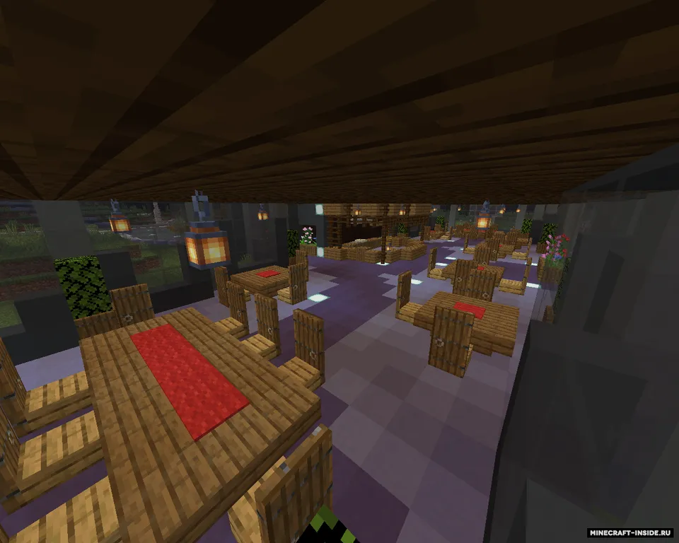 Mehmonxona: Shisha bog' — Minecraft xarita, rasm 4