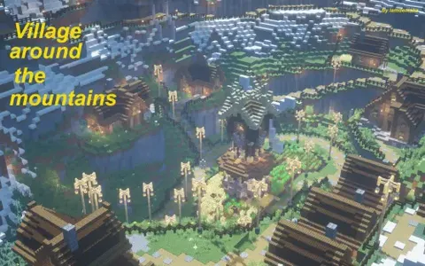 Village around the mountains