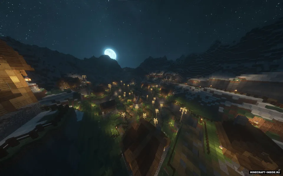 Village around the mountains — Minecraft xarita, rasm 2