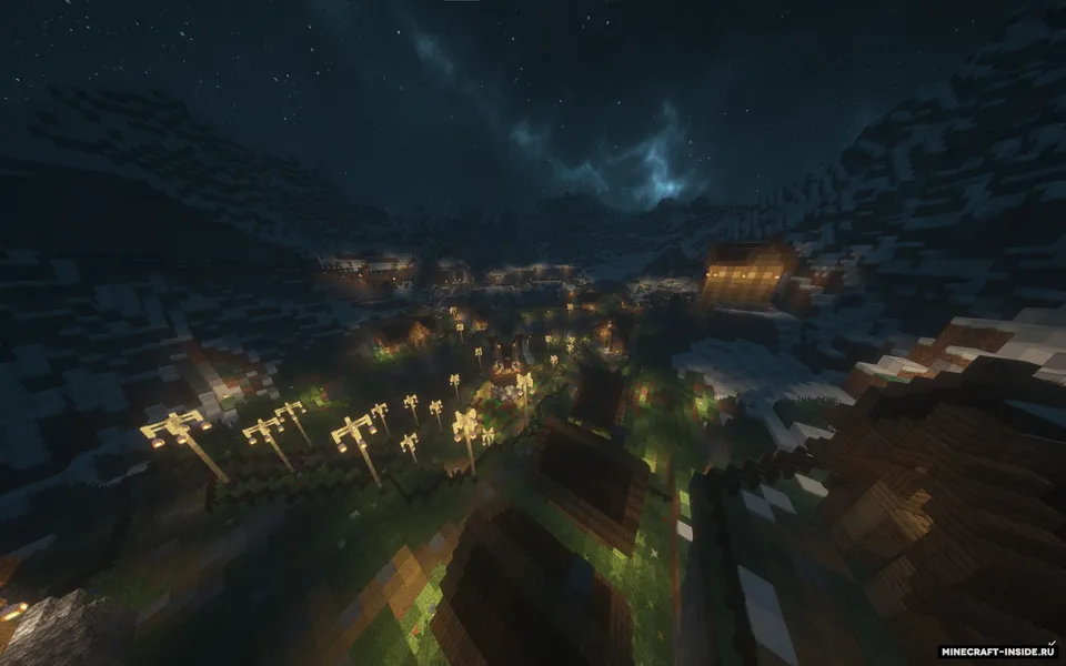 Village around the mountains — Minecraft xarita, rasm 3