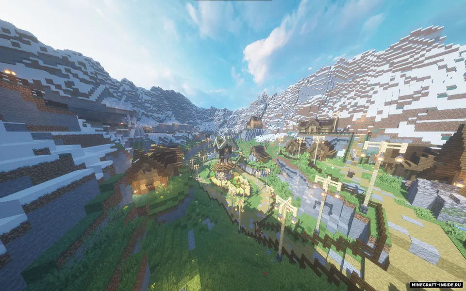 Village around the mountains — Minecraft xarita, rasm 7