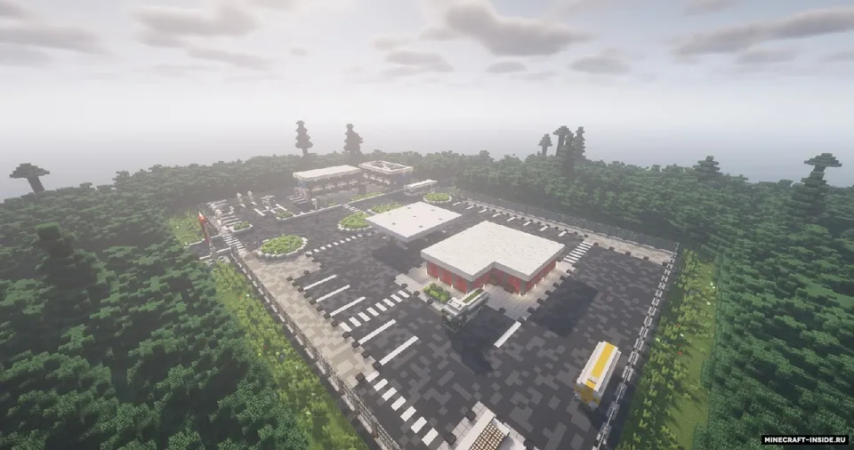 Yoqilg'i quyish shoxobchasi va motel — Minecraft xarita, rasm 2