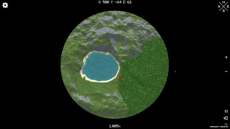 WorldPainer World Landscape — Minecraft xarita, rasm 5