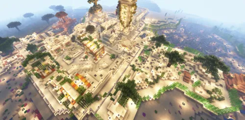 Savdo qishloqlari va qaroqchilar forposti — Minecraft xarita, rasm 1
