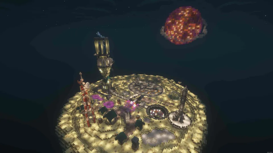 RocketHard - serveringiz uchun spawn — Minecraft xarita, rasm 2