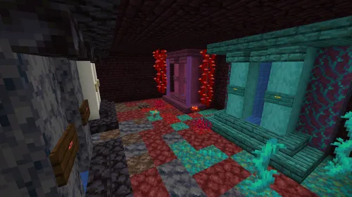 Parkour test - To'rtta do'zax biomi — Minecraft xarita, rasm 1