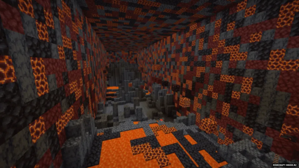 Parkour test - To'rtta do'zax biomi — Minecraft xarita, rasm 5