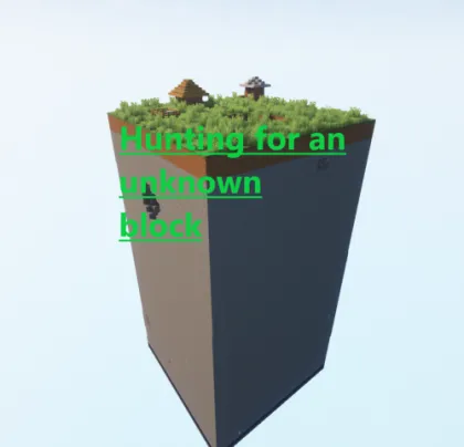 Hunting for an unknown block — Minecraft xarita, rasm 1