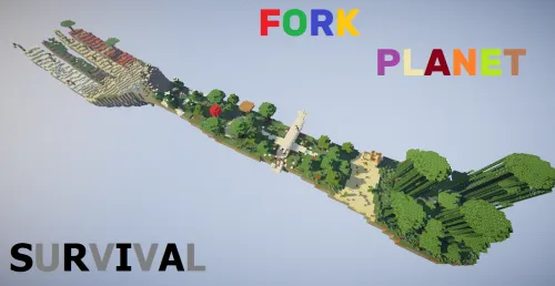 Fork Planet Survival — Minecraft xarita, rasm 1