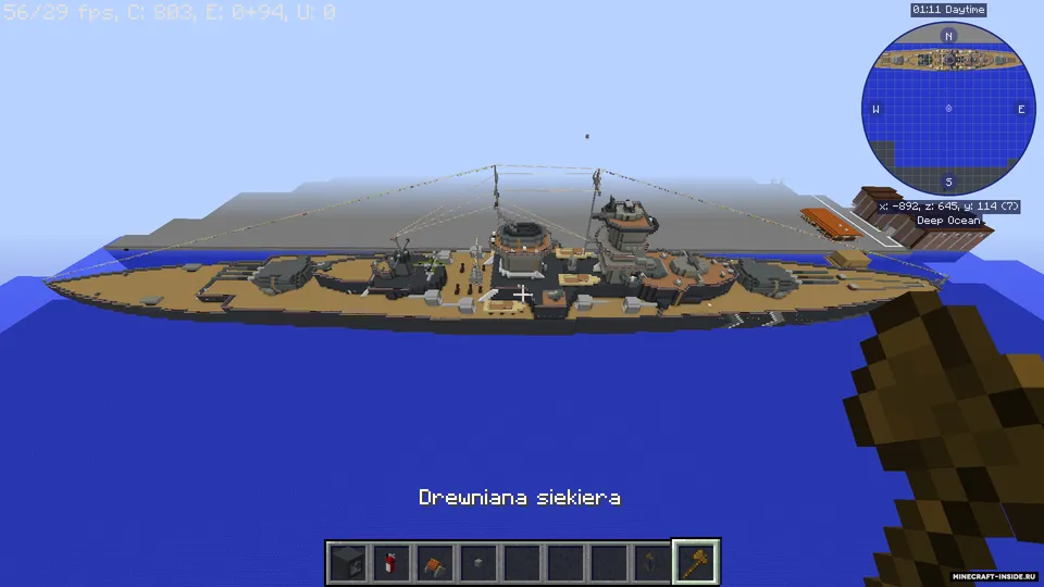 Admiral Graf Spee — Minecraft xarita, rasm 7