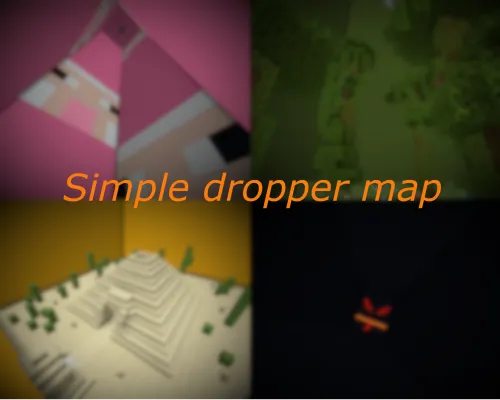 Simple dropper map — Minecraft xarita, rasm 1