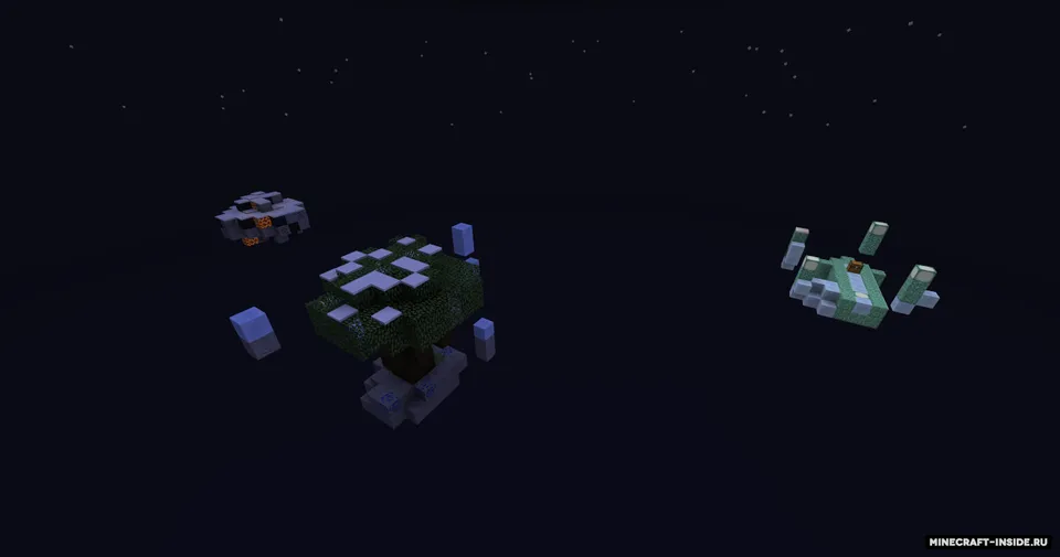 Muzlagan galaktika — Minecraft xarita, rasm 2