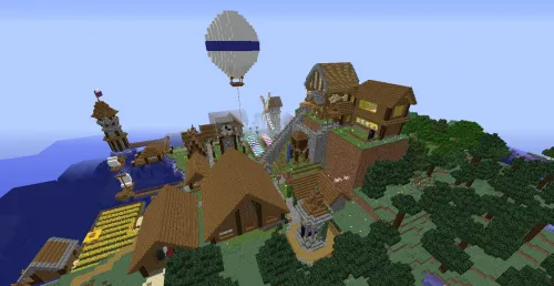 O'rta asr shahri — Minecraft xarita, rasm 1