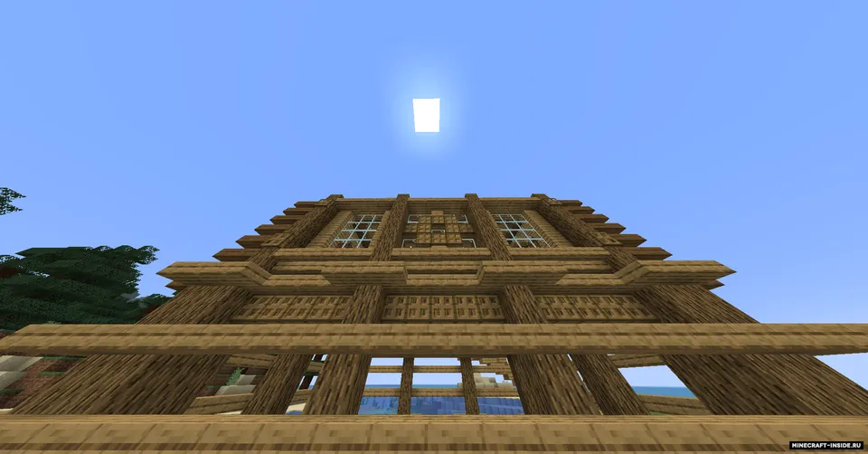Improvizatsiya: Omon qolish uchun suvdagi uy — Minecraft xarita, rasm 2